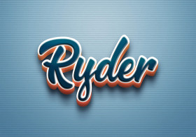 Cursive Name DP: Ryder