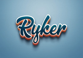 Cursive Name DP: Ryker
