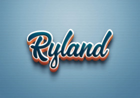 Cursive Name DP: Ryland