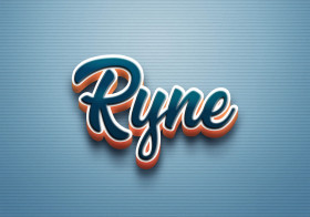 Cursive Name DP: Ryne