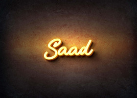 Glow Name Profile Picture for Saad