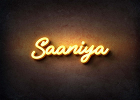 Glow Name Profile Picture for Saaniya
