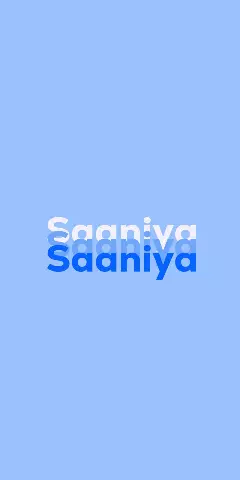 Name DP: Saaniya