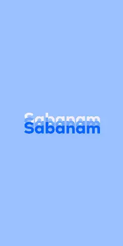 Name DP: Sabanam