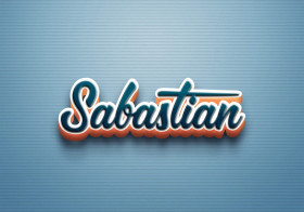 Cursive Name DP: Sabastian