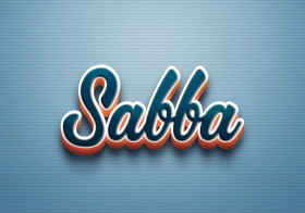 Cursive Name DP: Sabba