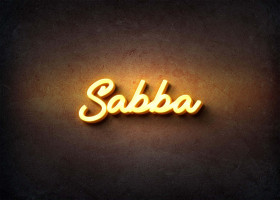 Glow Name Profile Picture for Sabba