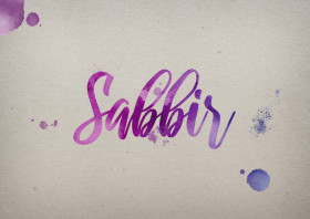 Sabbir Watercolor Name DP