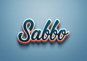 Cursive Name DP: Sabbo