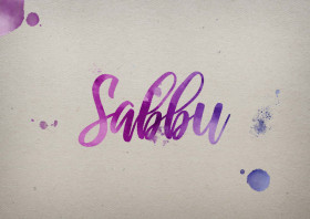 Sabbu Watercolor Name DP