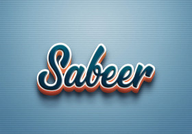 Cursive Name DP: Sabeer