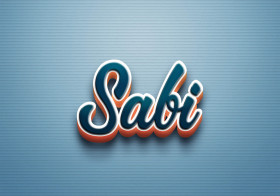 Cursive Name DP: Sabi