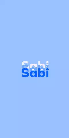 Name DP: Sabi