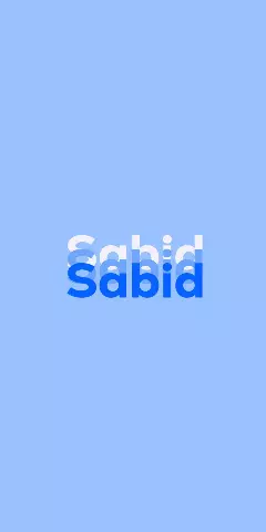 Name DP: Sabid
