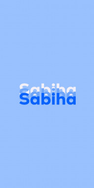 Name DP: Sabiha