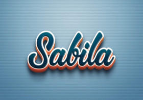 Cursive Name DP: Sabila