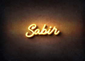 Glow Name Profile Picture for Sabir