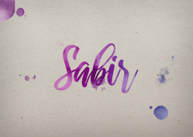 Sabir Watercolor Name DP