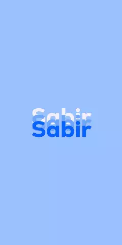 Name DP: Sabir