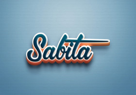 Cursive Name DP: Sabita