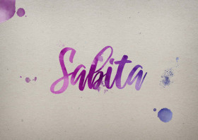 Sabita Watercolor Name DP