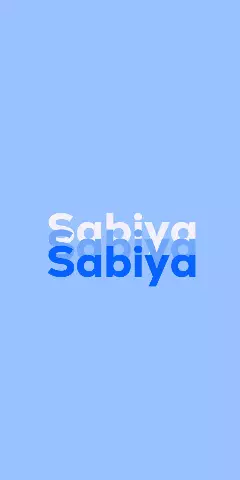 Name DP: Sabiya