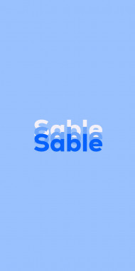 Name DP: Sable