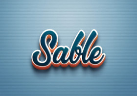 Cursive Name DP: Sable