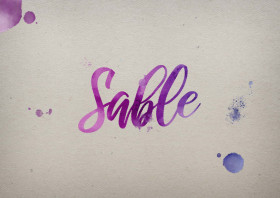 Sable Watercolor Name DP