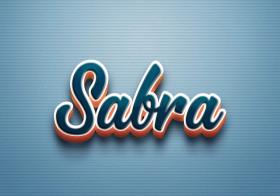 Cursive Name DP: Sabra