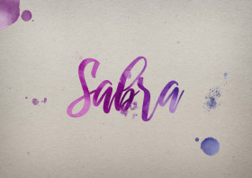Sabra Watercolor Name DP