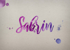 Sabrin Watercolor Name DP