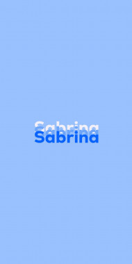 Name DP: Sabrina