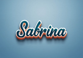 Cursive Name DP: Sabrina