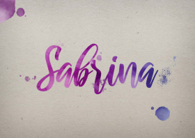 Sabrina Watercolor Name DP