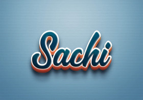 Cursive Name DP: Sachi