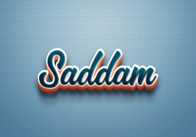 Cursive Name DP: Saddam