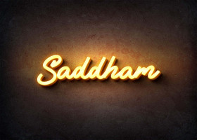 Glow Name Profile Picture for Saddham