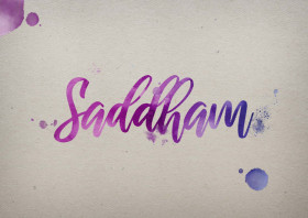 Saddham Watercolor Name DP