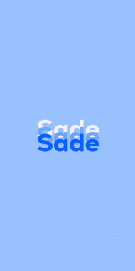 Name DP: Sade