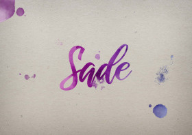 Sade Watercolor Name DP