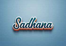 Cursive Name DP: Sadhana