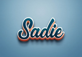 Cursive Name DP: Sadie