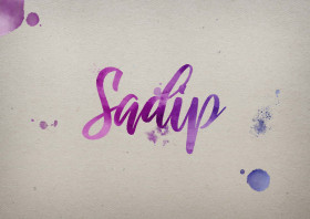 Sadip Watercolor Name DP