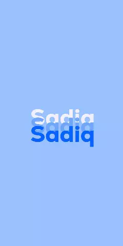 Name DP: Sadiq