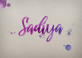 Sadiya Watercolor Name DP