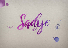 Sadye Watercolor Name DP