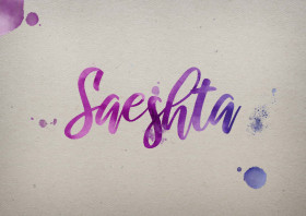 Saeshta Watercolor Name DP