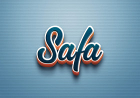 Cursive Name DP: Safa