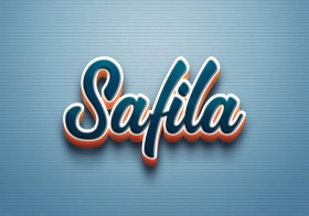 Cursive Name DP: Safila